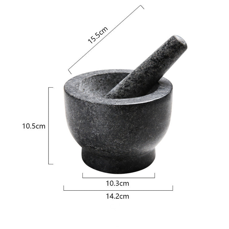Retro Marble Kitchen Household Grinder Stone Mortar