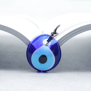 Blue eye glass pendant