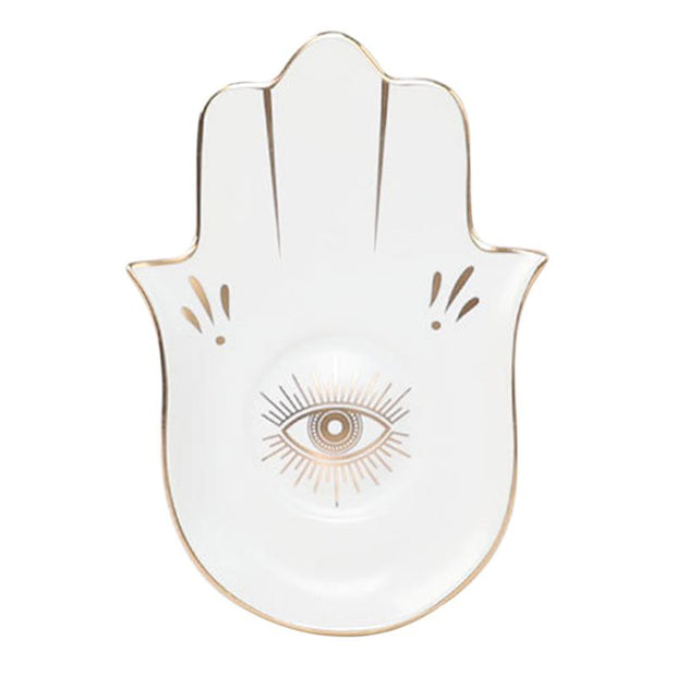 Black Buddha Hand Small Tray Devil's Eye Jewelry Plate